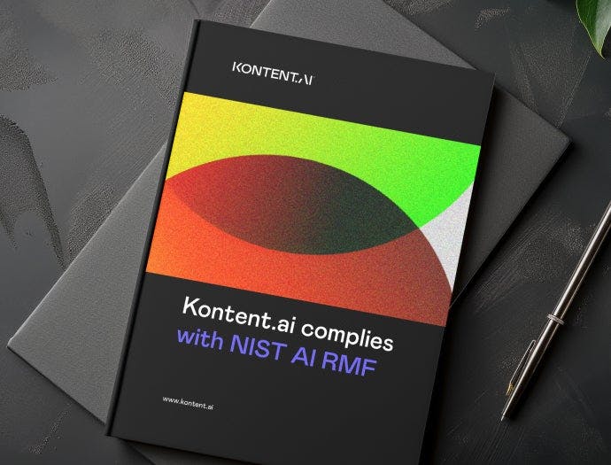 Kontent.ai complies with NIST AI RMF