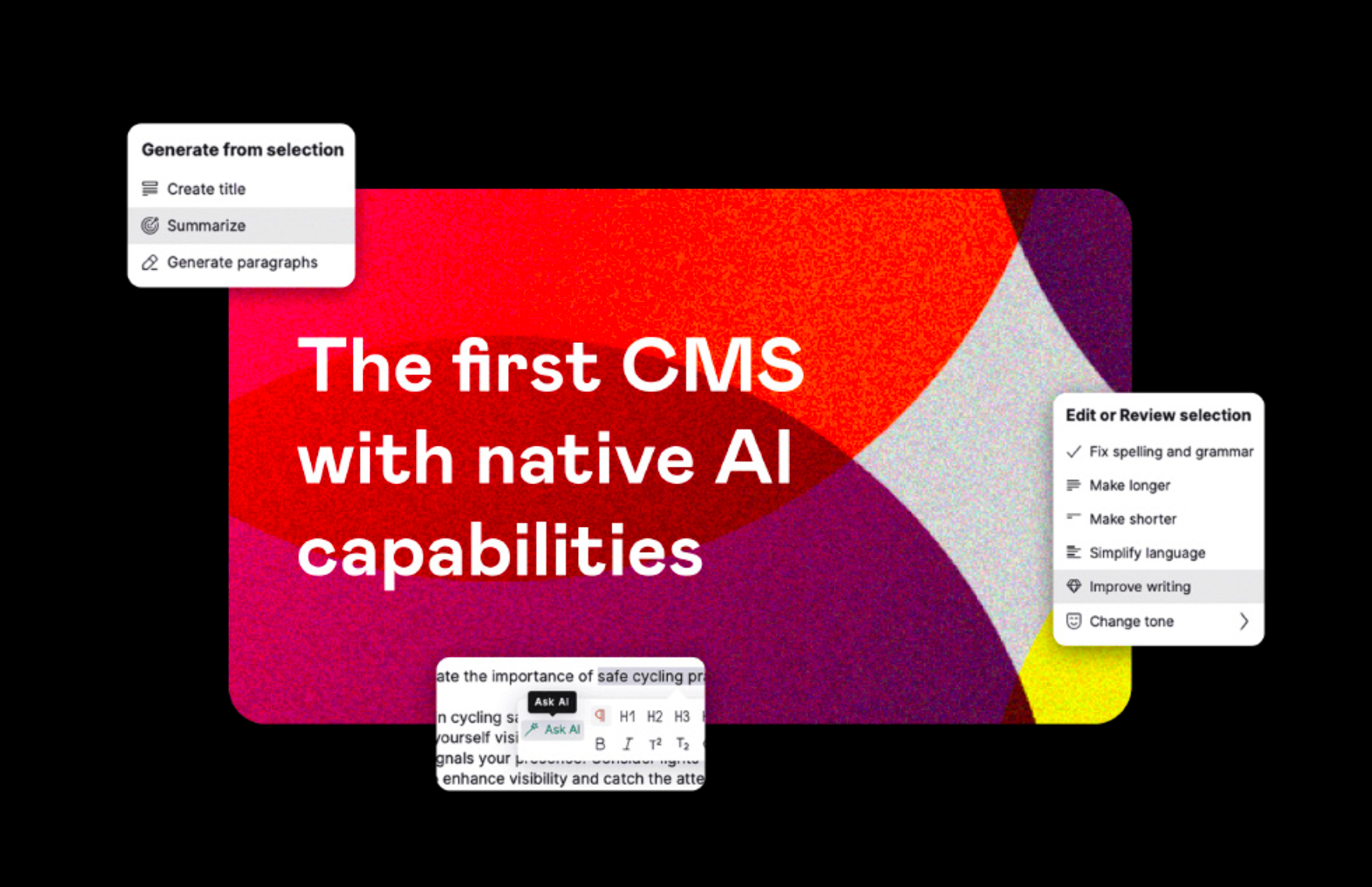 The first CMS with native AI capabilities