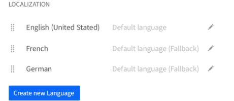 Localization UI